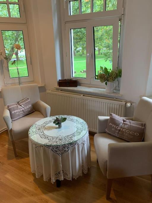 100 qm Ferienwohnung Am Heiligen Brunnen Quedlinburg Exterior foto