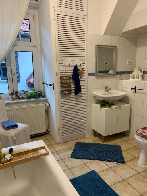 100 qm Ferienwohnung Am Heiligen Brunnen Quedlinburg Exterior foto