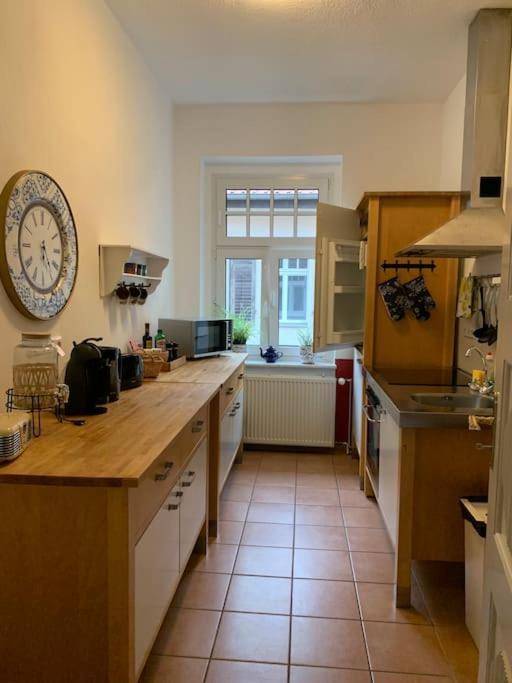 100 qm Ferienwohnung Am Heiligen Brunnen Quedlinburg Exterior foto